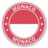 Global Traveler - Monaco Sticker (Voorkant)