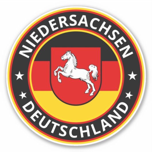 Global Traveler - Niedersachsen Deutschland (Edit) Sticker (Voorkant)