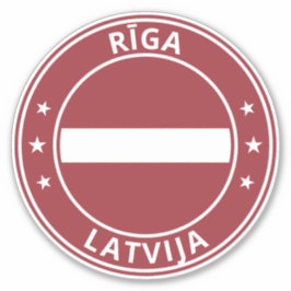 Global Traveler - Rīga | Riga, Latvija | Letland Sticker