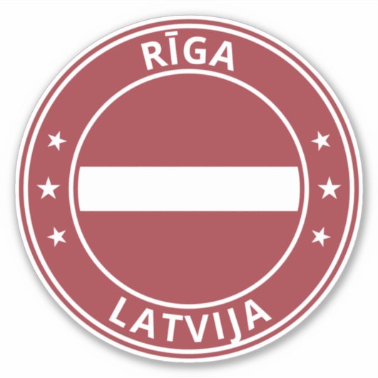 Global Traveler - Rīga | Riga, Latvija | Letland Sticker (Voorkant)