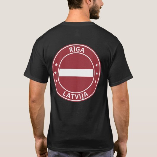 Global Traveler - Rīga | Riga, Latvija | Letland T-shirt (Achterkant)