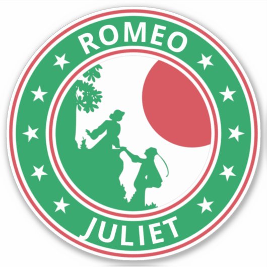 Global Traveler - Romeo & Juliet Sticker (Voorkant)