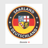 Global Traveler - Saarland, Deutschland (Edit) Sticker (Vel)