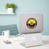 Global Traveler - Sachsen-Anhalt, Deutschland Stic Sticker (Laptop op bureau)