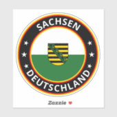 Global Traveler - Sachsen, Deutschland (Edit) Sticker (Vel)
