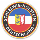 Global Traveler - Schleswig-Holstein, Deutschland Sticker (Voorkant)