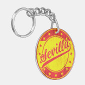 Global Traveler - Sevilla, Spanje Sleutelhanger (Voorkant Links)