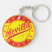 Global Traveler - Sevilla, Spanje Sleutelhanger (Achterkant)