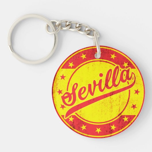 Global Traveler - Sevilla, Spanje Sleutelhanger (Voorkant)