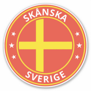 Global Traveler - Skånska, Sverige   Zweden (bewer Sticker