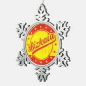 Global Traveler - Spanje - Biskaje | Biskaje Tin Sneeuwvlok Ornament (Rechts)