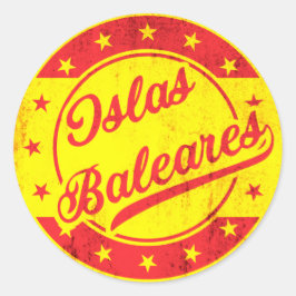 Global Traveler - Spanje - Islas Baleares Ronde Sticker