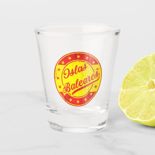Global Traveler - Spanje - Islas Baleares Shot Glas (Voorkant)