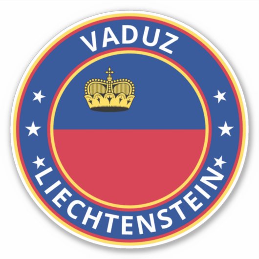 Global Traveler - Vaduz, Liechtenstein Sticker (Voorkant)