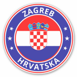 Global Traveler - Zagreb, Hrvatska | Kroatië Sticker