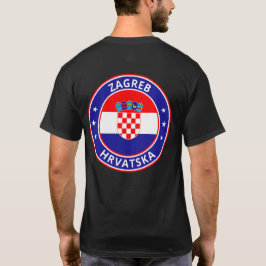 Global Traveler - Zagreb, Hrvatska | Kroatië T-shirt