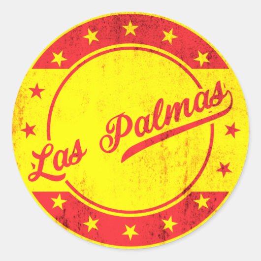 Global TRaveller - Las Palmas, Spanje Ronde Sticker (Voorkant)