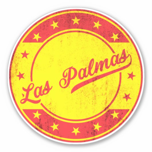 Global TRaveller - Las Palmas, Spanje Sticker (Voorkant)