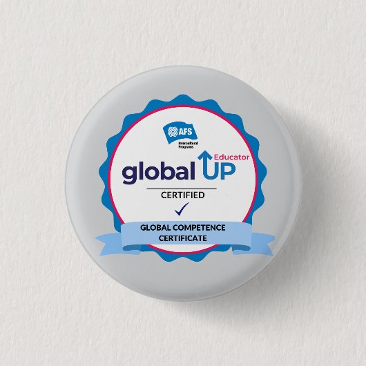 Global Up Educator-badge Ronde Button 3,2 Cm (Voorkant)