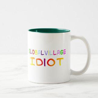 Global Village Idiot Tweekleurige Koffiemok