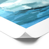 Global Warming Awareness Cute Penguin Family Poster (Hoek)