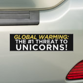 Global Warming Bumpersticker (Op auto)