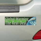 Global Warming Bumpersticker (Op auto)