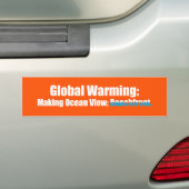 Global Warming Bumpersticker (Op auto)