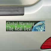 Global Warming Bumpersticker (Op auto)