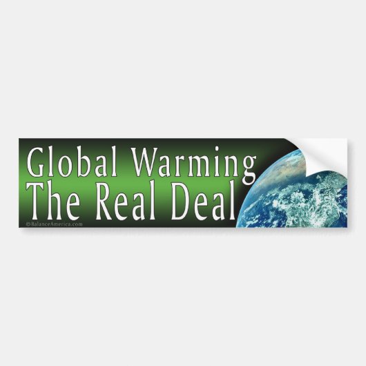 Global Warming Bumpersticker (Voorkant)