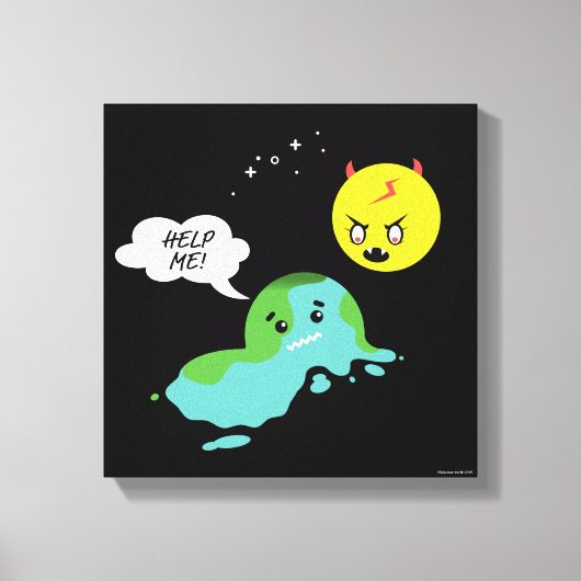 Global Warming Canvas Afdruk (Voorkant)