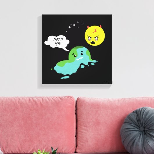 Global Warming Canvas Afdruk (Insitu (Woonkamer))