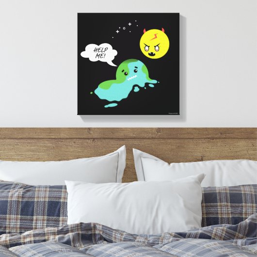 Global Warming Canvas Afdruk (Insitu (Slaapkamer))