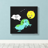 Global Warming Canvas Afdruk (Insitu (Houten vloer))