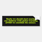Global Warming & Children Bumpersticker (Voorkant)