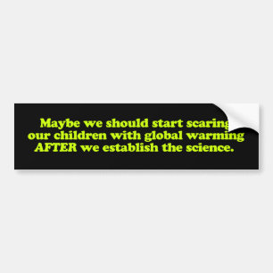 Global Warming & Children Bumpersticker