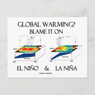 Global Warming? De schuld op El Niño en La Niña Briefkaart