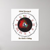 Global Warming - De tijd loopt uit Canvas druk (Voorkant)