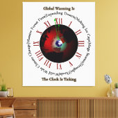Global Warming - De tijd loopt uit Canvas druk Afdruk (Insitu (Woonkamer))