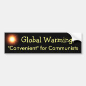 Global Warming: Gemeentelijk voor communisten Bumpersticker (Voorkant)