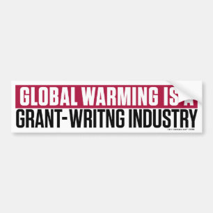 Global Warming Grant-Writing Bumpersticker