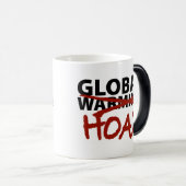 Global Warming Hoax Magische Mok (Voorkant rechts)