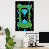 Global Warming Hourglass Poster (Thuiskantoor)