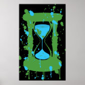 Global Warming Hourglass Poster (Voorkant)