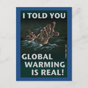 Global Warming is echt Briefkaart