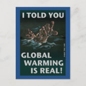 Global Warming is echt Briefkaart (Voorkant)