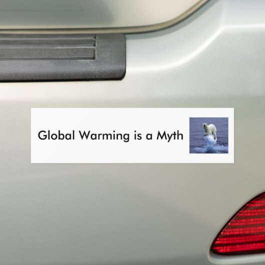 Global Warming is een mythe Bumpersticker (Op auto)