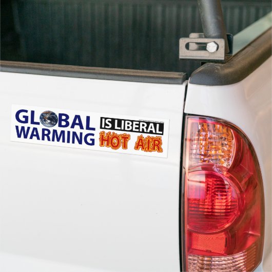 Global Warming is Liberal Hot Air Bumpersticker (Op Truck)