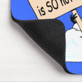 "Global Warming is SO Not Cool" Mousepad Muismat (Hoek)