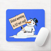 "Global Warming is SO Not Cool" Mousepad Muismat (Met muis)